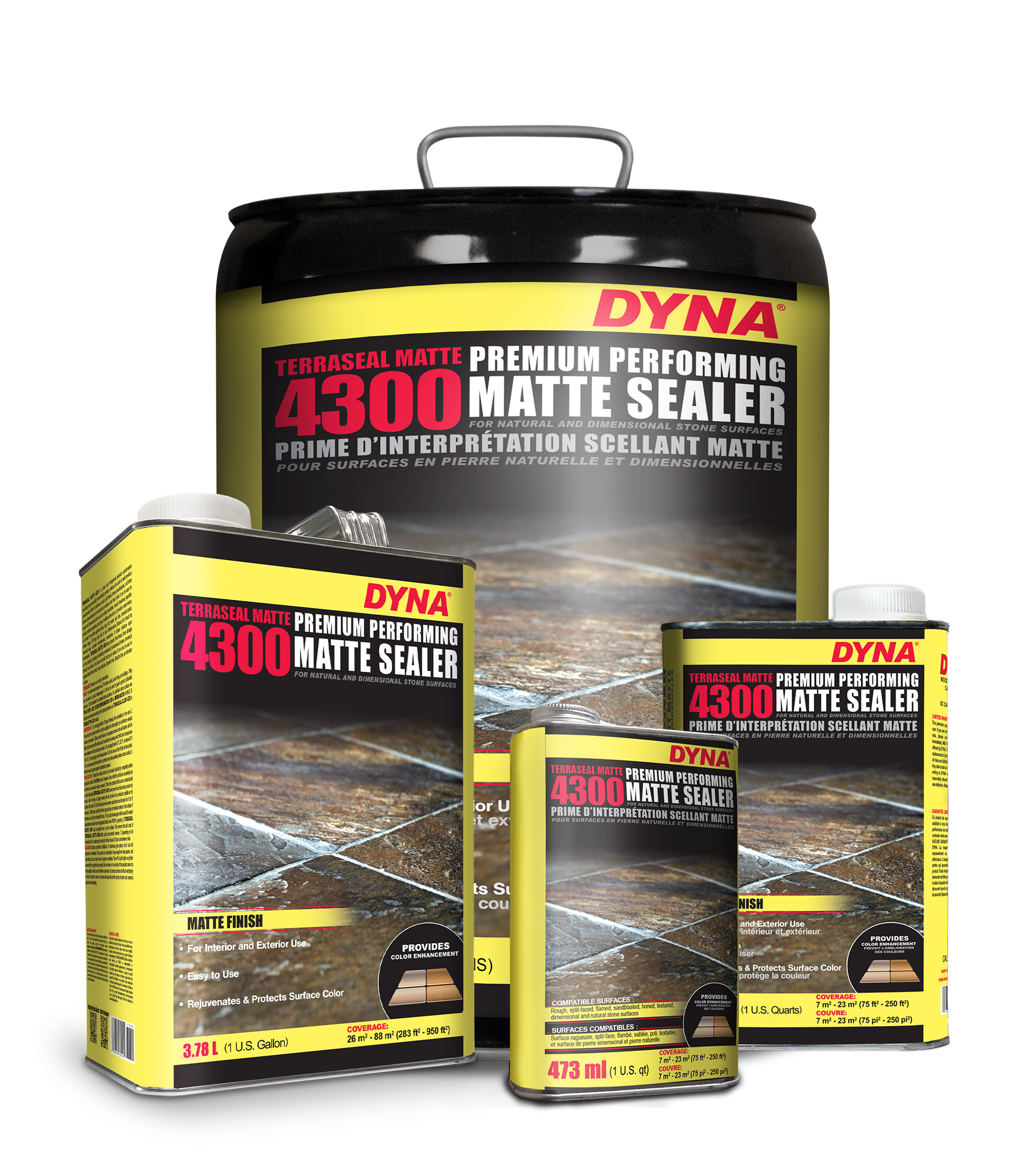 DYNA® TERRASEAL GLOSS 4320 Sealer Matte Finish for Natural Stone — Dyna