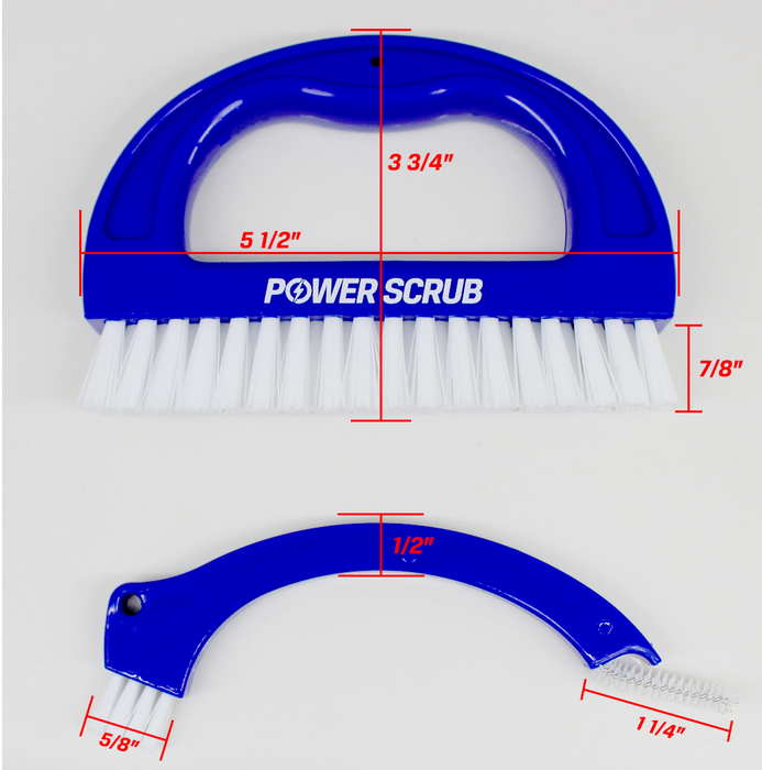 Power Scrub I 3-Piece Grout Cleaner Brush