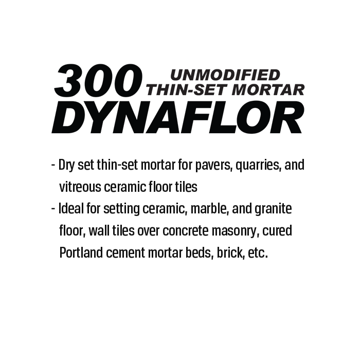 用于非吸收性地砖的 Dynaflor I 薄型砂浆