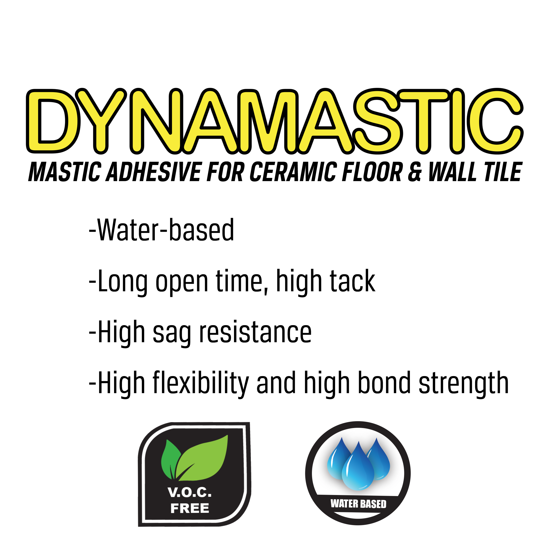 Dynamastic I Type 1 陶瓷地板和墙砖胶泥